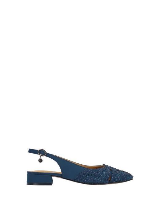J. Reneé Blue Nicolette Slingback Flat