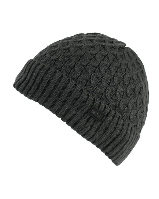 Regatta Black Harrell Beanie for men