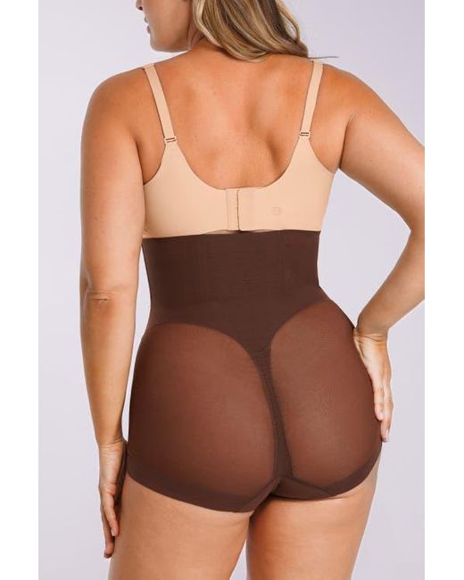 Shapellx Black Mesh Smooth Butt-Lifting Brief