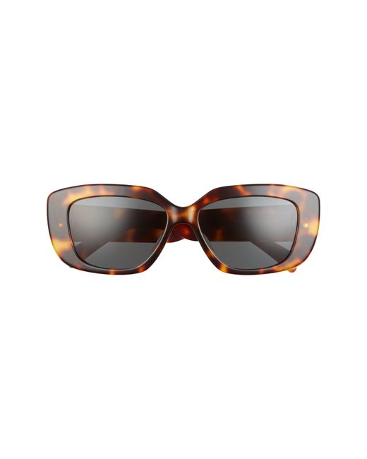 Céline Brown Triomphe 55Mm Rectangular Sunglasses