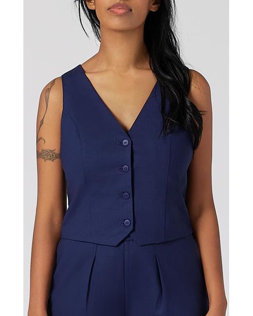 Aam The Label Blue The Wool Vest