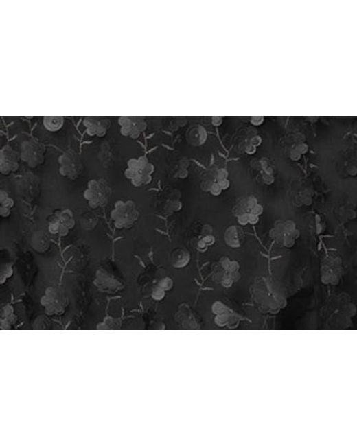 Kiyonna Black Pretty Petals Flutter Sleeve Cocktail Dress