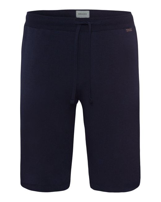 Hanro Blue Casuals Drawstring Shorts for men