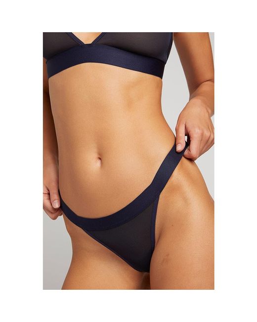 Negative Underwear Black Sieve Thong