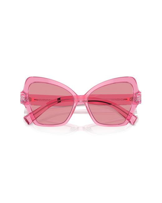 Dolce & Gabbana Pink 56mm Butterfly Sunglasses for men