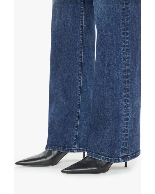 Mother Blue The Kick It High Waist Straight Leg Jeans