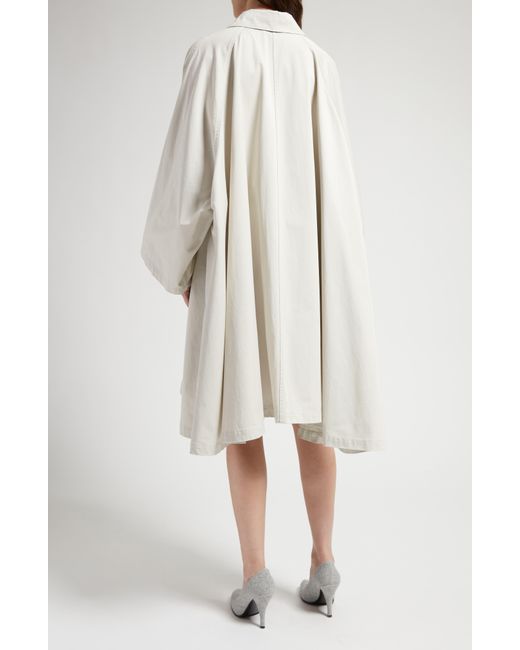 The Row Natural Leinster A-line Cotton Trench Coat