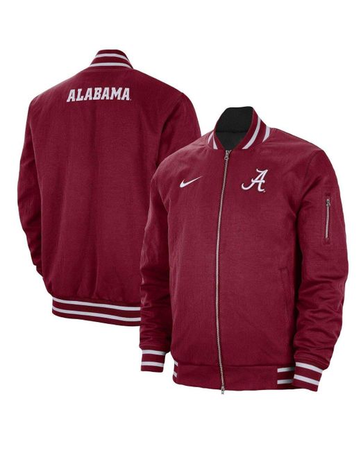 Nike Alabama Tide Fullzip Bomber Jacket At Nordstrom in Red for Men Lyst