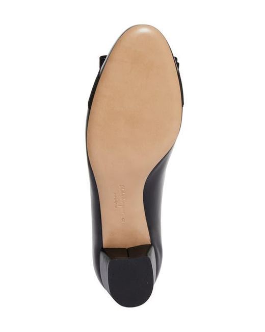 Ferragamo Black Vara Soft Pump