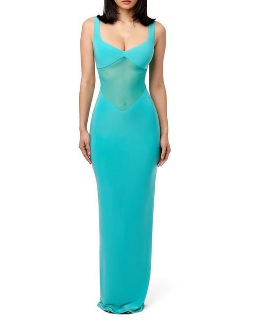 naked wardrobe blue dress Zapakasa Women A-Line Dark Navy Spaghetti Straps Long Prom Dress with Slit