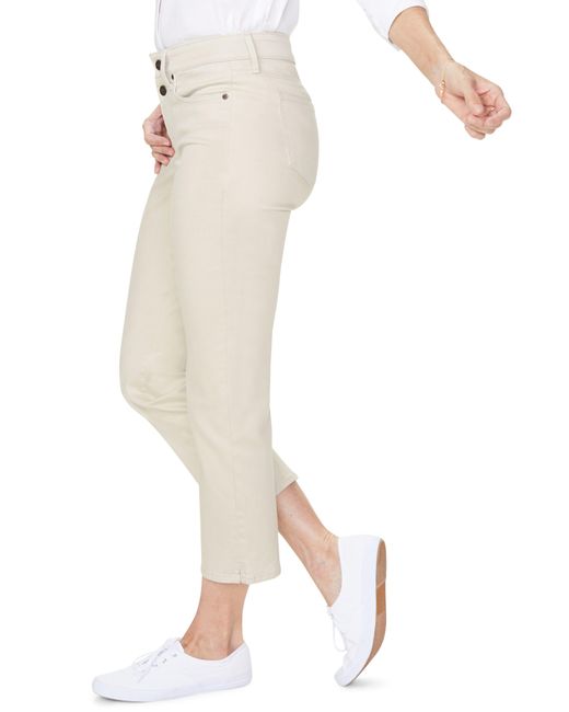 NYDJ Marilyn Ankle Straight Leg Jeans in Natural | Lyst
