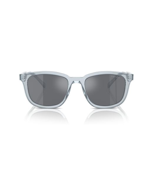 Prada Gray 55mm Pillow Sunglasses for men