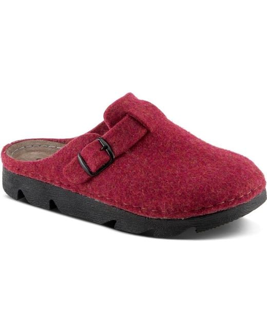 Flexus by Spring Step Red Clogger Mule