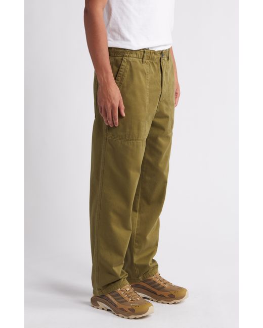 Citizens of Humanity Green Hayden Relaxed Fit Cotton Twill Utility Pants for men
