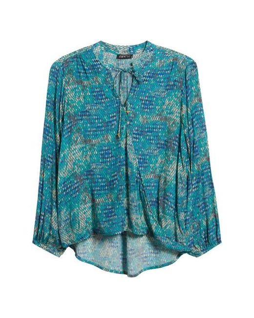 Apny Blue Printed Top