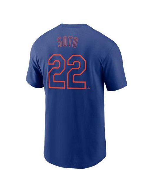 Nike Blue Juan Soto New York Mets Fuse Name & Number T-Shirt for men