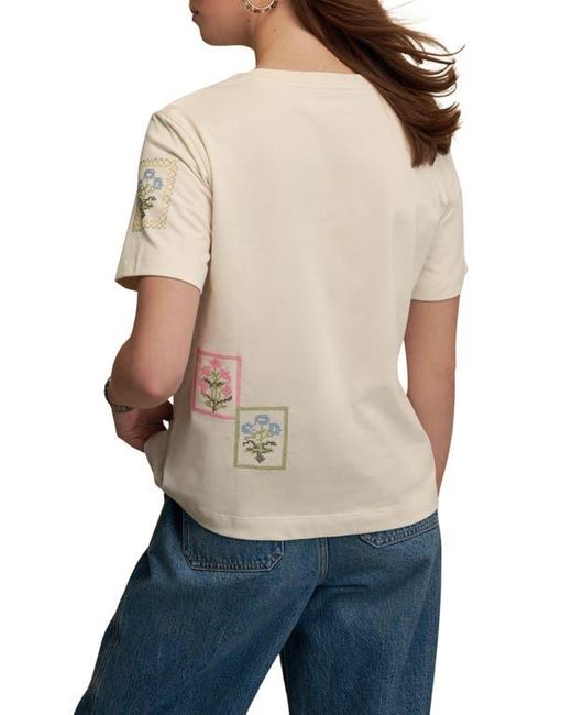 Next Natural Cross Stitch Embroidered T-Shirt