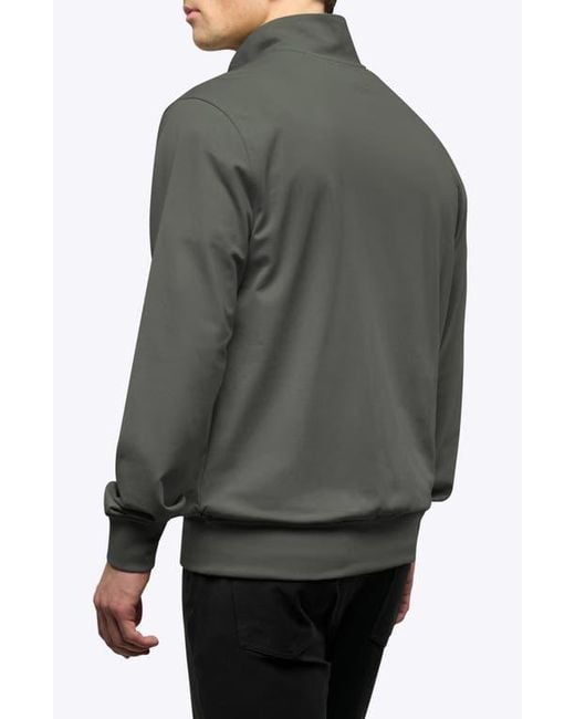 Cuts Gray Hyperloop Quarter Zip for men