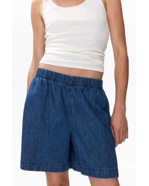 H&M Blue Denim Pull-On Shorts