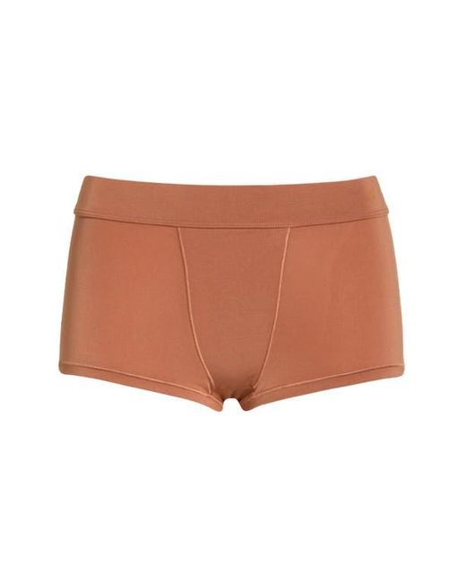 OXER Brown Luxe Bold Stretch Modal Boyshorts
