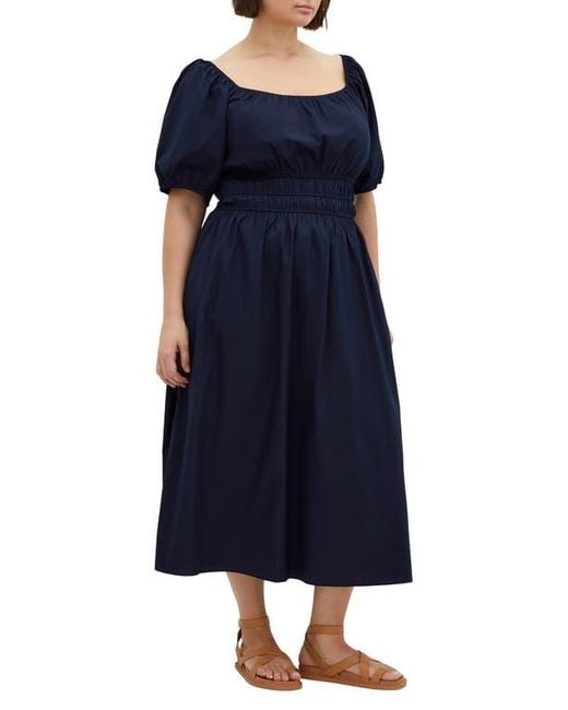 City Chic Women's Blue Adelynn Convertible Off-The-Shoulder Midi Dress