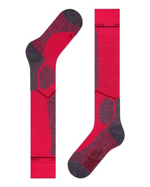 Falke Red Sk4 Advanced Compression Light Ski Socks