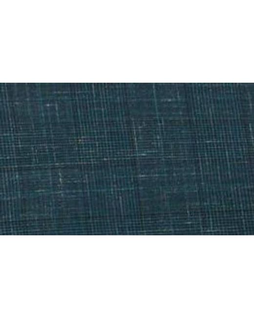 John Varvatos Blue Varick Slim Fit Glen Plaid Slub Wool & Linen Blend Suit for men