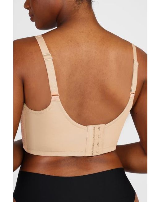 Shapellx Brown Supportive Unlined Lace Underwired Bra