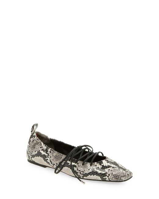 Rag & Bone Black Sophia Ballet Flat