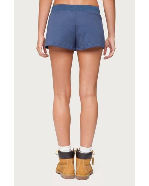 Edikted Blue Nelson Billiard Drawstring Shorts