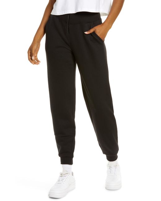 Alo Yoga Black Slick Zip Front Sweatpants