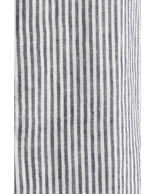 Alex Crane Gray Playa Linen Button-Down Shirt for men