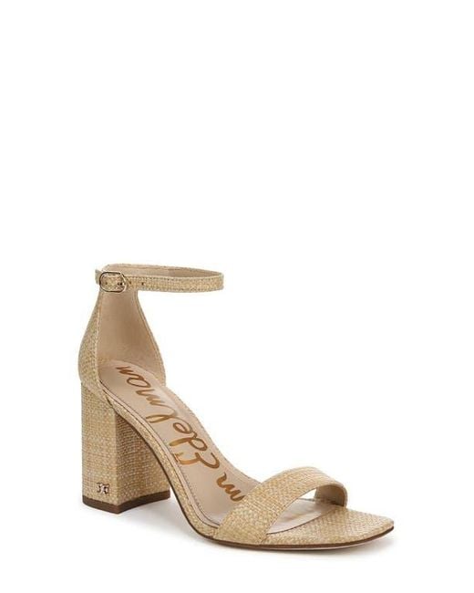 Sam Edelman Natural Daniella Ankle Strap Sandal