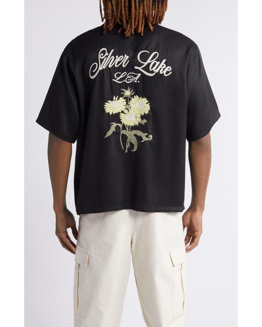 PacSun Black Silver Lake Camp Shirt for men