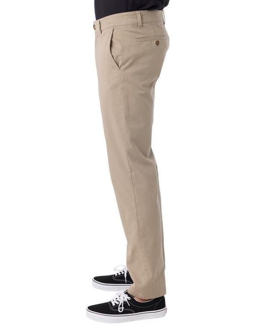 O'neill Sportswear Natural Transporter Flat Front Stretch Cotton Chinos for men