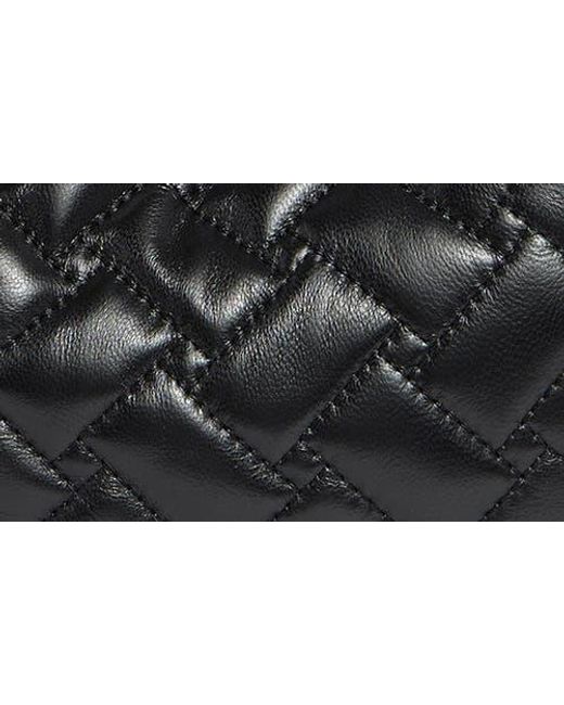 Kurt Geiger Black Small Kensington Leather Drawstring Tote