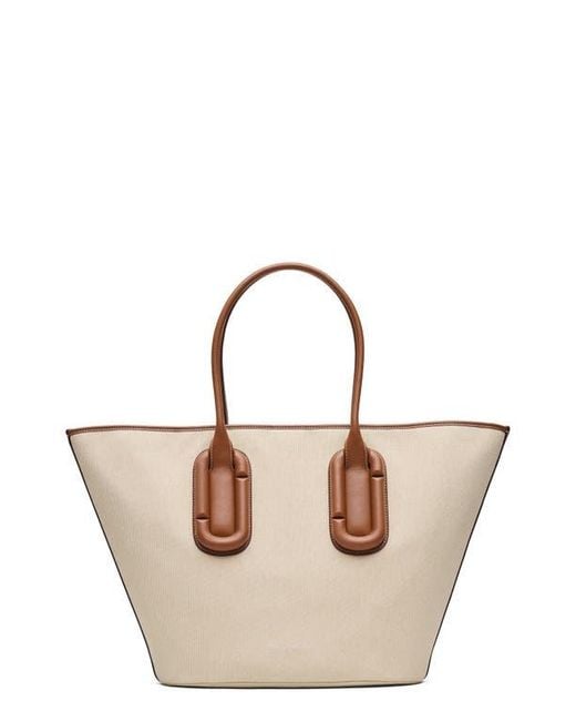 Marc Jacobs Multicolor The Babe Canvas & Leather Tote Bag