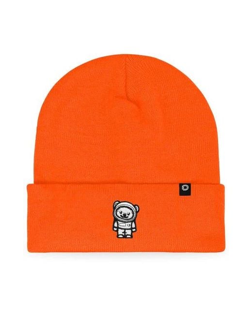 Alix Orange Ice Bear Beanie for men