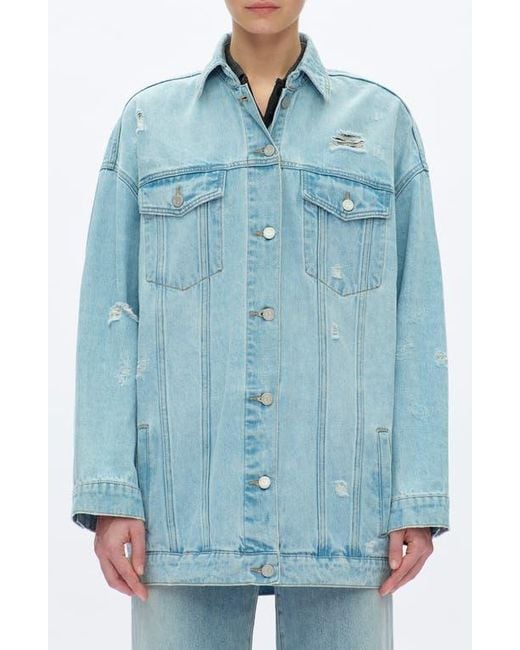 Bayeas Blue Loose Denim Jacket