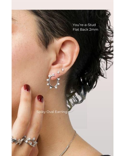Seed2Stone Metallic You'Re-A-Stud Flat Back Stud