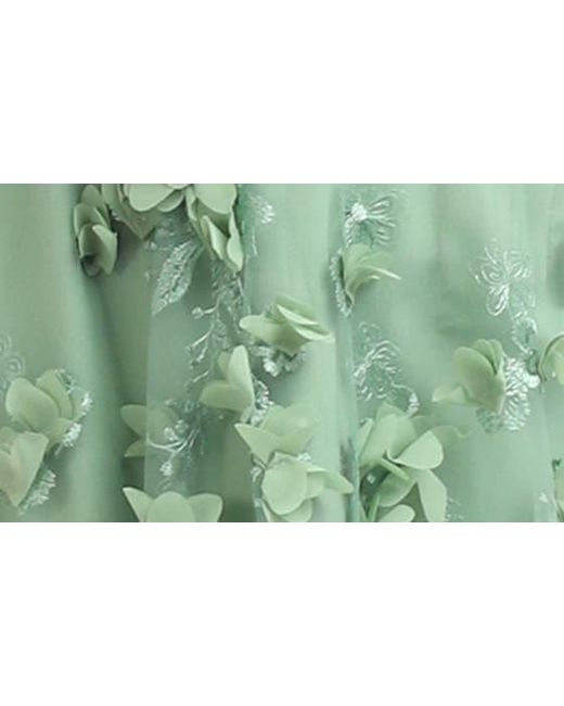 HELSI Green Camilla Floral Appliqué Halter Midi Dress