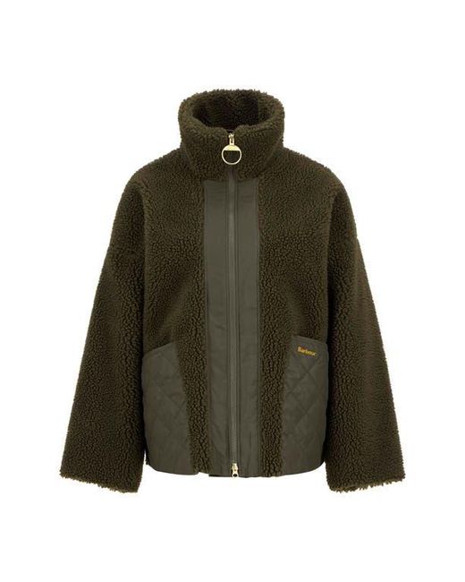 Barbour Black Brawby High Pile Fleece Jacket