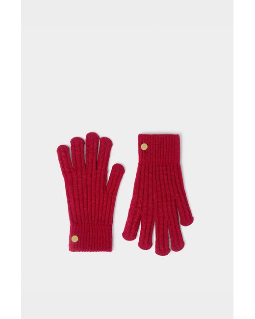 Katie Loxton Red Knitted Gloves