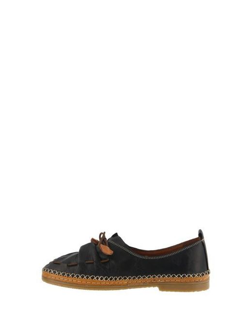 Spring Step Black Berna Flat