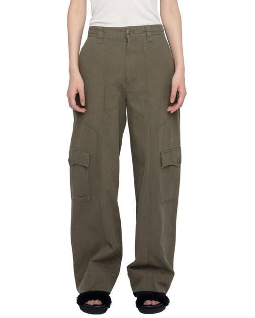 Zadig & Voltaire Green Cotton Canvas Cargo Pants