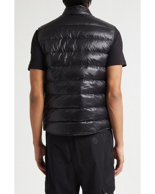 Moncler Black Gui Packable Down Vest for men