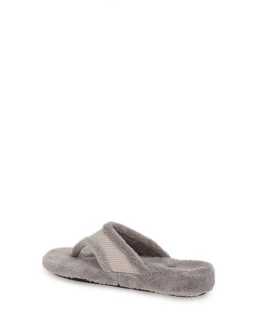 Acorn Gray Waffle Spa Slipper
