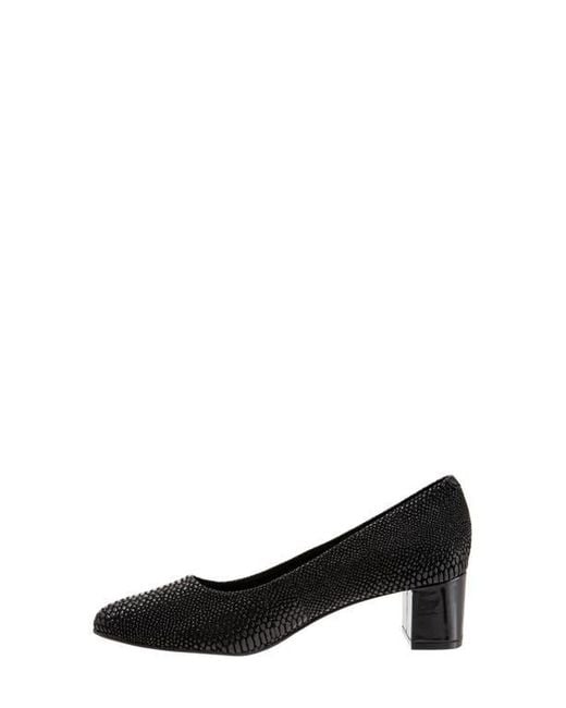 Trotters Black Kari Pointy Toe Pump