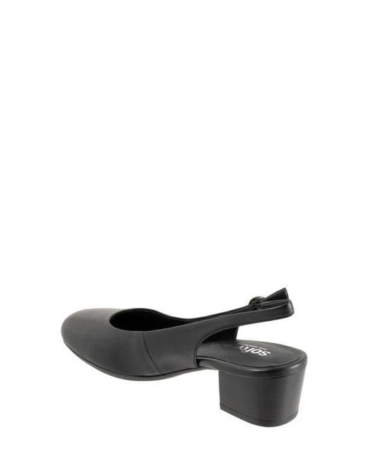 Softwalk® Black Largo Slingback Pump