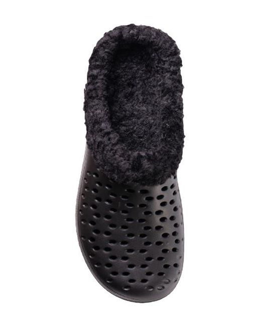 Revitalign Black Fusion Vitality Faux Fur Lined Clog